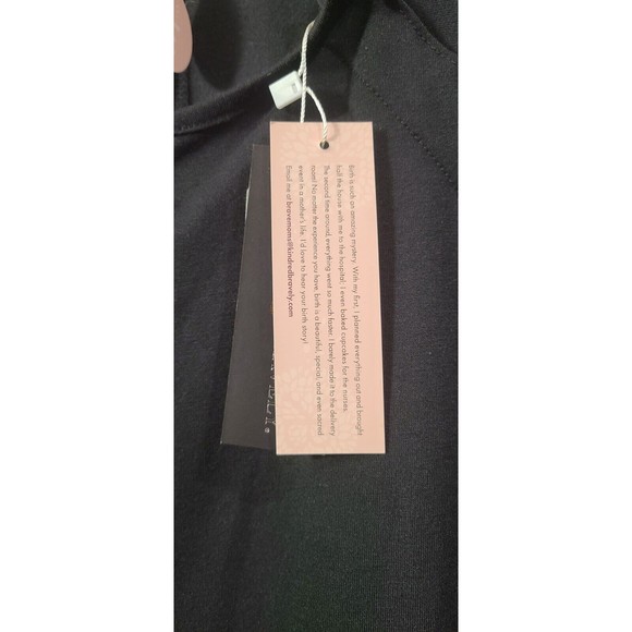 Kindred Bravely Black Labor & Delivery Nursing Pregnancy Gown Women’s S/M/L New - Picture 8 of 9